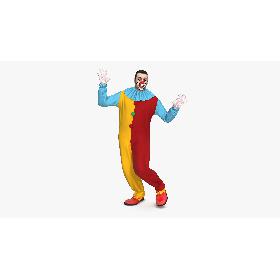 3D Circus Clown Dancing Pose